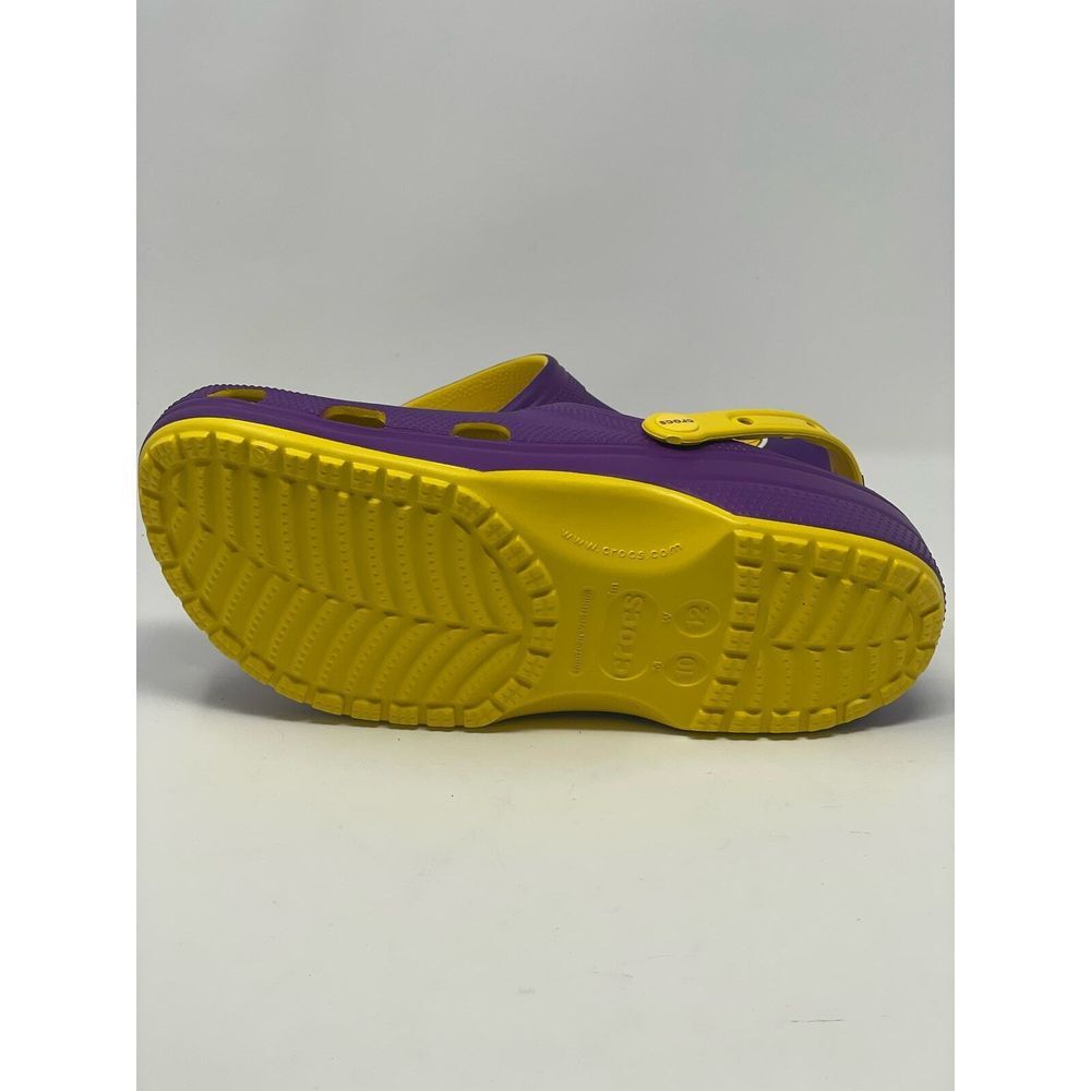 CROCS Los Angeles LA Lakers Classic Clogs NEW Men's Size 10 / Women's Size 12 - Picture 12 of 12